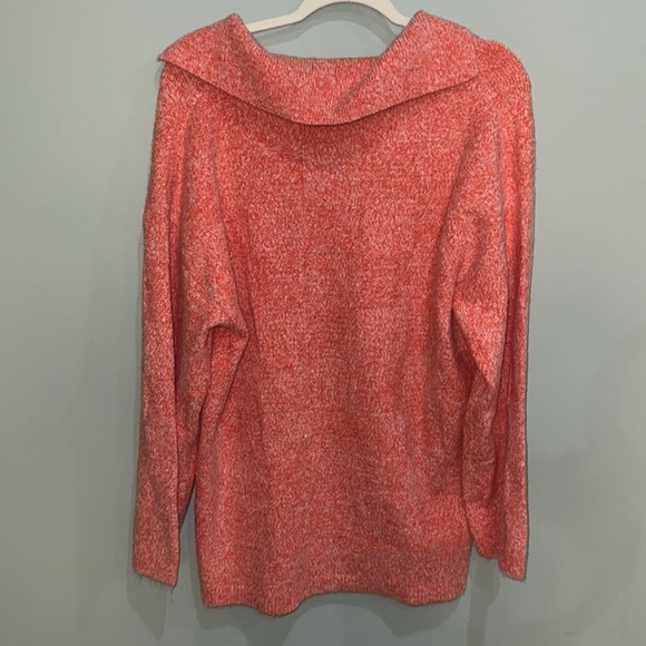 NWT Zara Womens Size medium Orange collared sweater - Picture 5 of 6